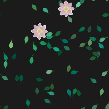 yaz çiçekleri arka plan, vektör illüstrasyonu