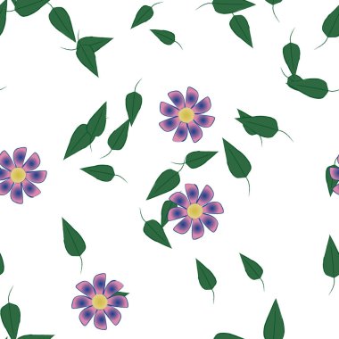 yaz çiçekleri arka plan, vektör illüstrasyonu