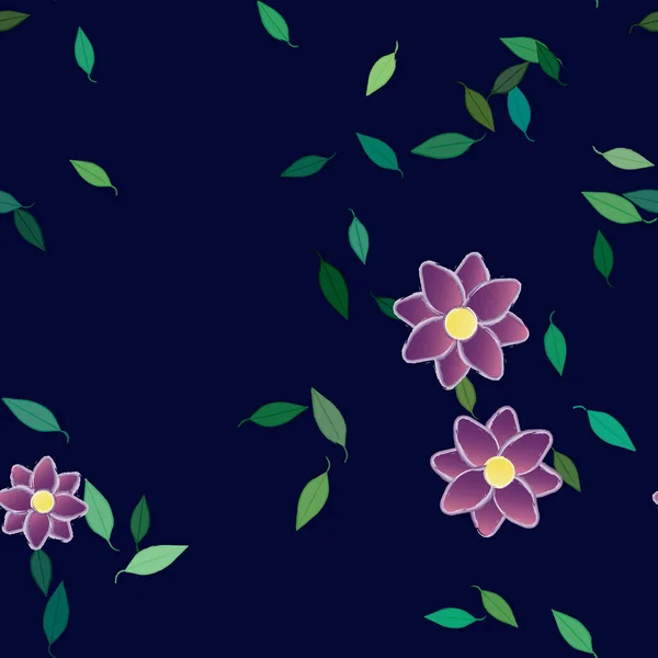 Fond Ornement Floral Illustration Vectorielle Fleurs — Image vectorielle