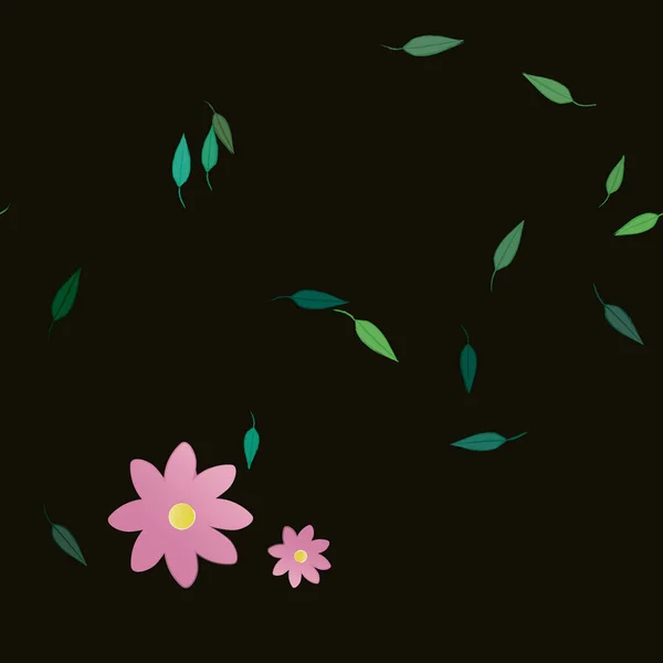 Fleurs Été Fond Illustration Vectorielle — Image vectorielle