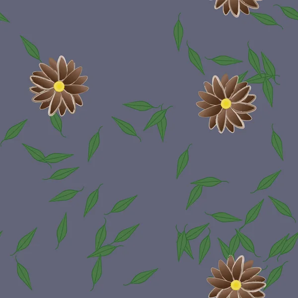 Fleurs Été Fond Illustration Vectorielle — Image vectorielle