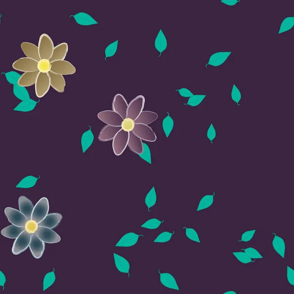 Blüte Floralen Hintergrund Blumen Muster Hintergrund Vektor Illustration — Stockvektor