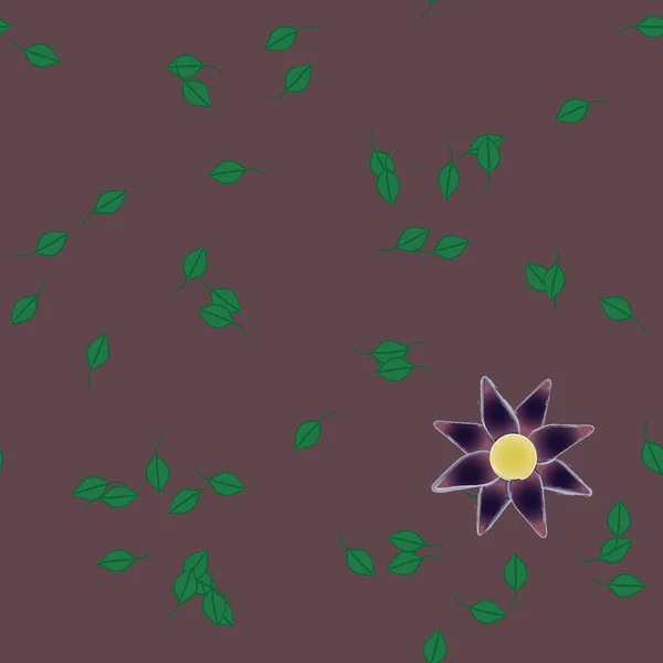 Fleurs Fleur Papier Peint Illustration Vectorielle Beau Fond Botanique — Image vectorielle