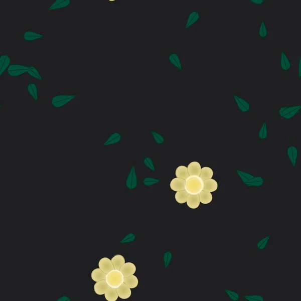 Abstraktní Botanické Květiny Vzor Pozadí Květinový Vektor Ilustrace — Stockový vektor