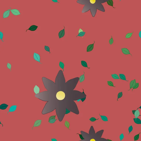 Blumenmuster Hintergrund Vektorillustration — Stockvektor