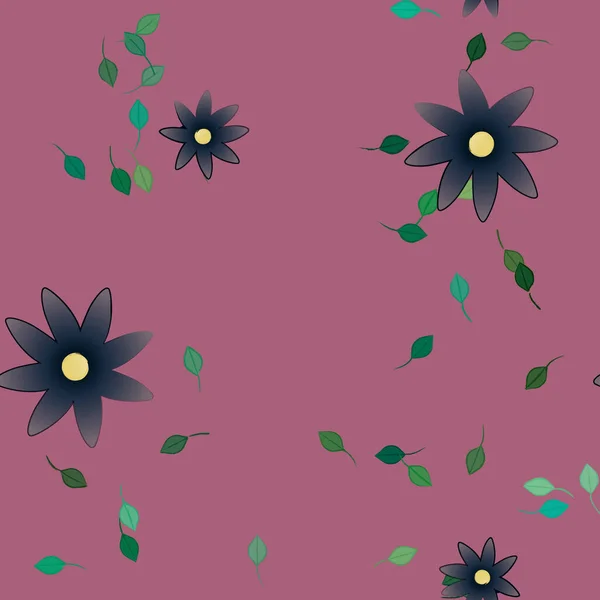 Blumen Muster Hintergrund Vektor Illustration — Stockvektor