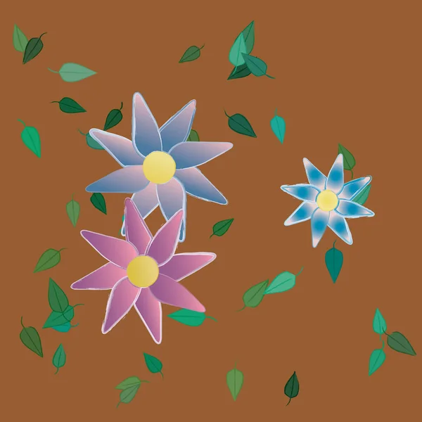 Фон Літніх Квітів Векторні Ілюстрації — стоковий вектор