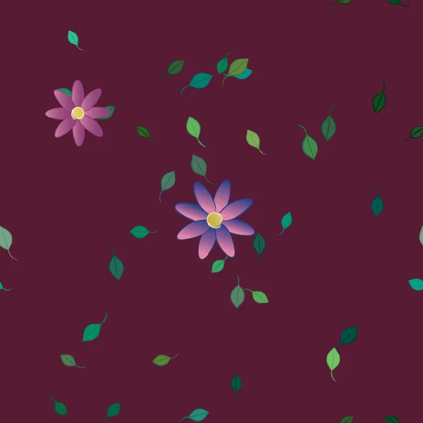 Floral Botanical Background Flowers Vector Illustration — Stock Vector