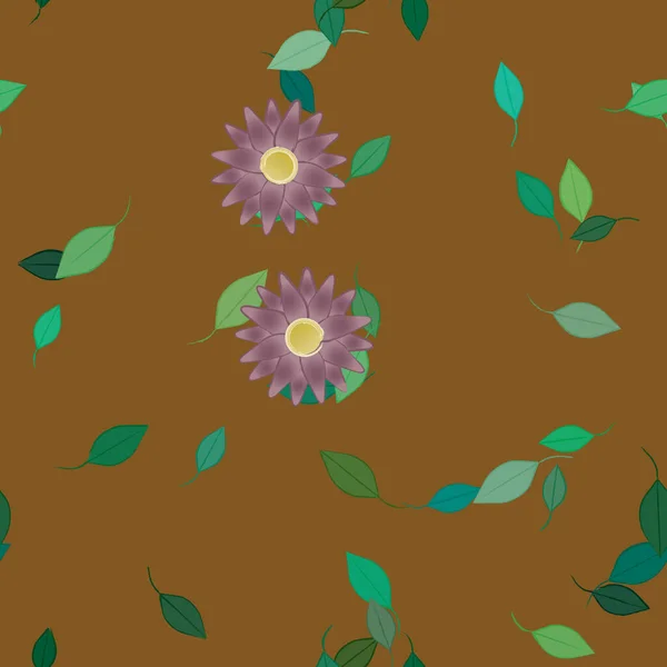 Fleurs Été Fond Illustration Vectorielle — Image vectorielle