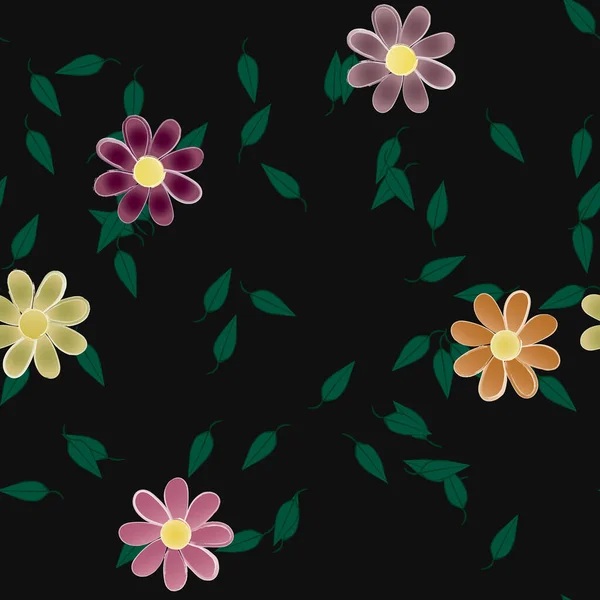 Blüte Floralen Hintergrund Blumen Muster Hintergrund Vektor Illustration — Stockvektor