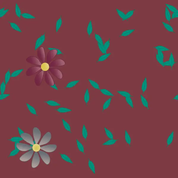 Fleurs Été Fond Illustration Vectorielle — Image vectorielle