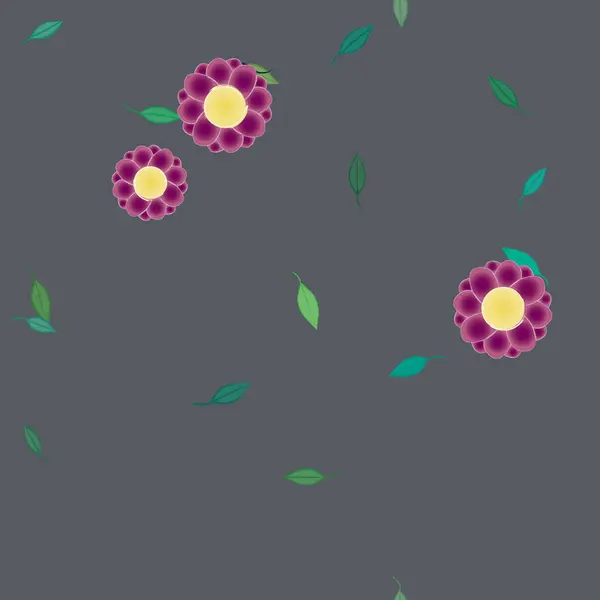 Fleurs Été Fond Illustration Vectorielle — Image vectorielle