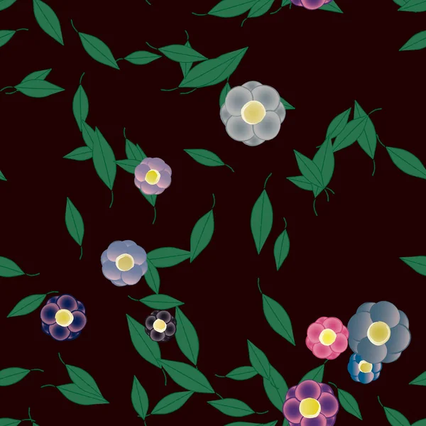 Blomster Blomstre Tapet Vektor Illustration – Stock-vektor