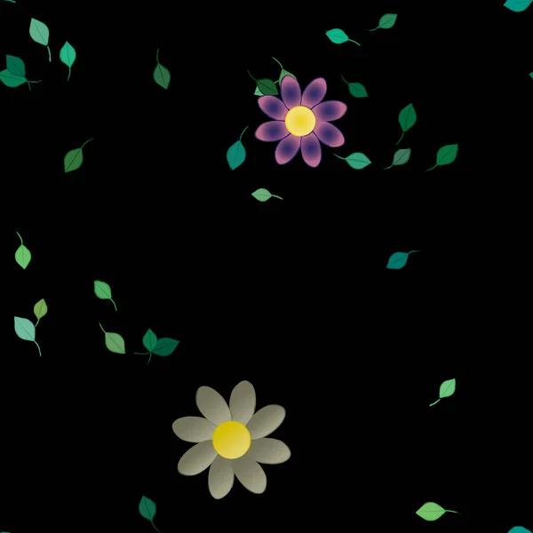 Květiny Květ Tapety Vektorové Ilustrace Krásné Botanické Pozadí — Stockový vektor