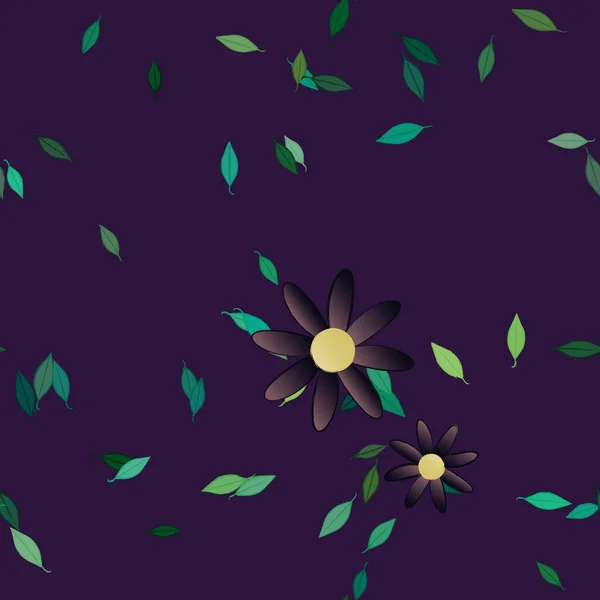 Fleurs Fleur Papier Peint Illustration Vectorielle — Image vectorielle