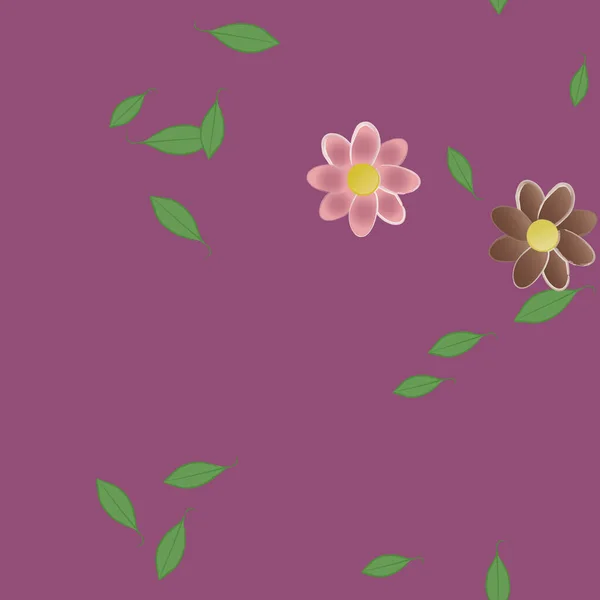 Fleurs Été Fond Illustration Vectorielle — Image vectorielle