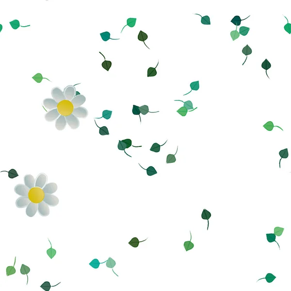 Sommer Blumen Hintergrund Vektor Illustration — Stockvektor