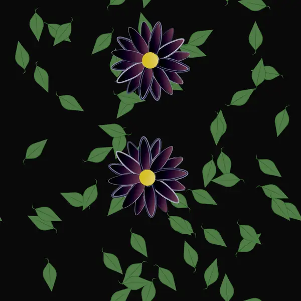 Farbigen Floralen Hintergrund Blumen Vektor Illustration — Stockvektor