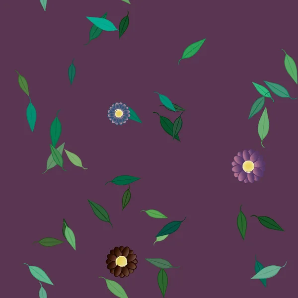 花のベクターイラスト美しい植物の背景 — ストックベクタ