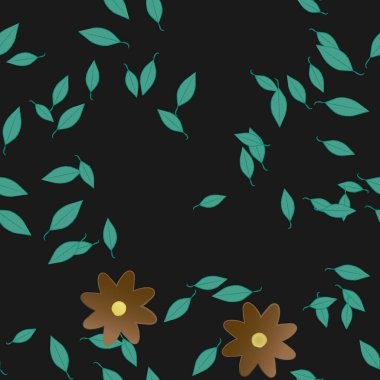 yaz çiçekleri arka plan, vektör illüstrasyonu