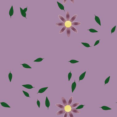 yaz çiçekleri arka plan, vektör illüstrasyonu