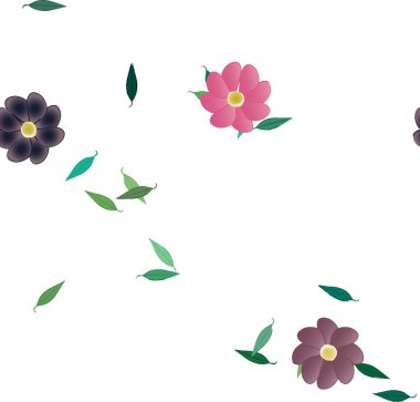 yaz çiçekleri arka plan, vektör illüstrasyonu