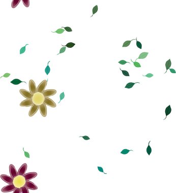 yaz çiçekleri arka plan, vektör illüstrasyonu