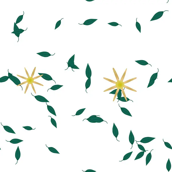 Красивий Ботанічний Квітковий Візерунок Фон Квіткова Векторна Ілюстрація — стоковий вектор
