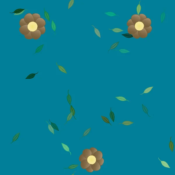 Fleurs Été Fond Illustration Vectorielle — Image vectorielle