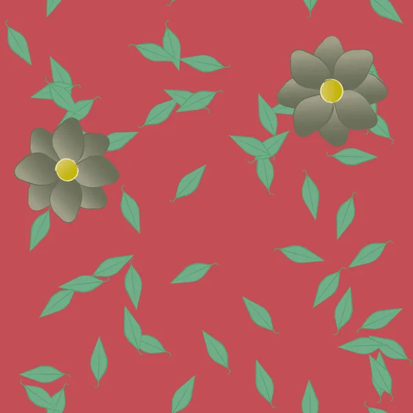 Sommer Blumen Hintergrund Vektor Illustration — Stockvektor