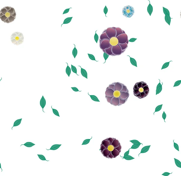 Sommer Blumen Hintergrund Vektor Illustration — Stockvektor