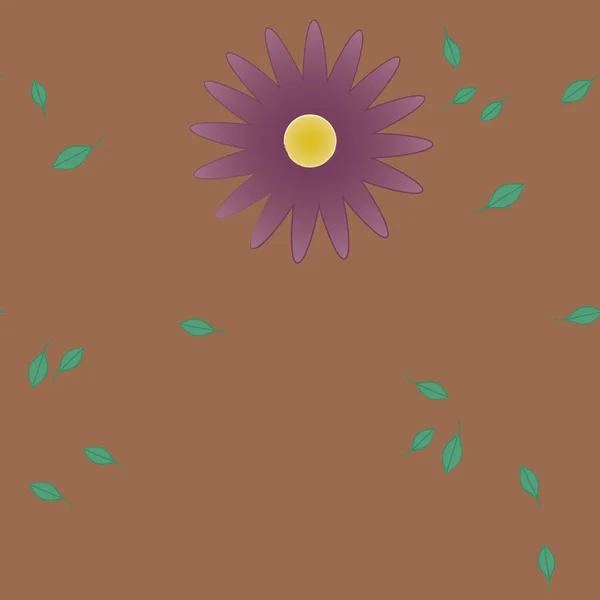 Botaniska Blommor Mönster Bakgrund Blommig Vektor Illustration — Stock vektor