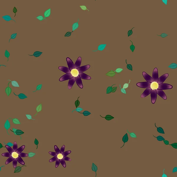 Fleurs Été Fond Illustration Vectorielle — Image vectorielle