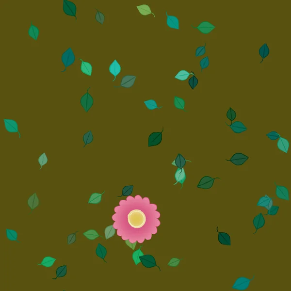 Barevné Květinové Pozadí Květiny Vektorové Ilustrace — Stockový vektor