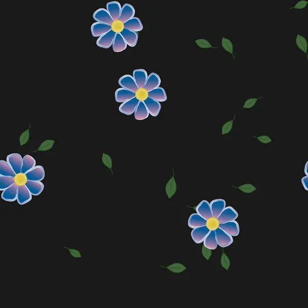 Bloesem Bloem Achtergrond Bloemen Patroon Achtergrond Vector Illustratie — Stockvector