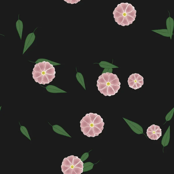 Sommar Blommor Bakgrund Vektor Illustration — Stock vektor