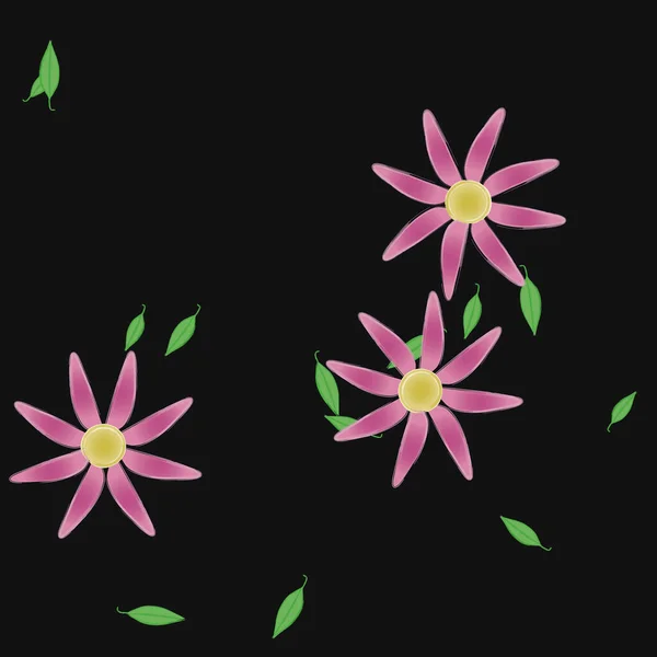 Blomma Blommig Bakgrund Blommor Mönster Bakgrund Vektor Illustration — Stock vektor