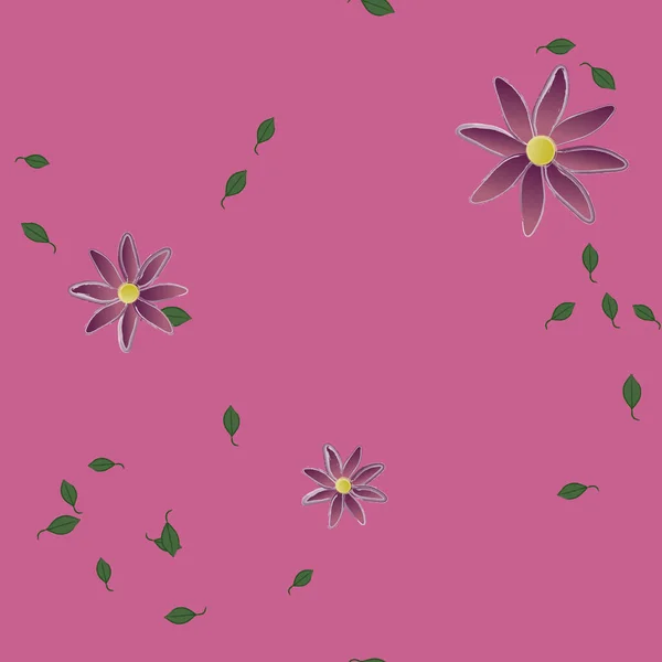 Fleurs Été Fond Illustration Vectorielle — Image vectorielle