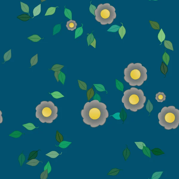 Sommer Blumen Hintergrund Vektor Illustration — Stockvektor