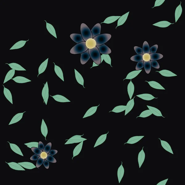 Fleurs Été Fond Illustration Vectorielle — Image vectorielle