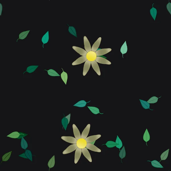 Fleurs Été Fond Illustration Vectorielle — Image vectorielle