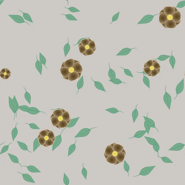 Fundo Floral Flores Ilustração Vetorial — Vetor de Stock