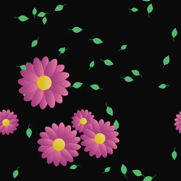 Fleurs Fleur Papier Peint Illustration Vectorielle — Image vectorielle