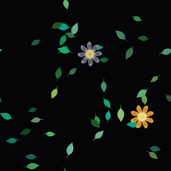 Fleurs Été Fond Illustration Vectorielle — Image vectorielle