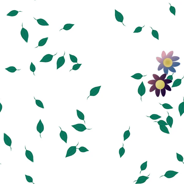 Fundo Padrão Floral Ilustração Vetorial — Vetor de Stock