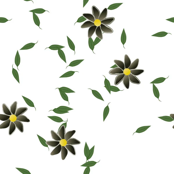 Fleurs Été Fond Illustration Vectorielle — Image vectorielle