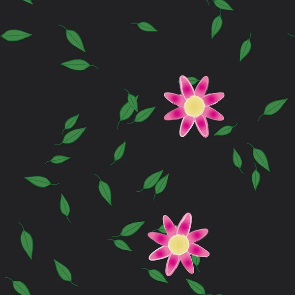 Fleurs Été Fond Illustration Vectorielle — Image vectorielle