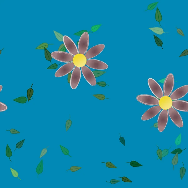 Flor Fondo Floral Flores Patrón Fondo Vector Ilustración — Vector de stock