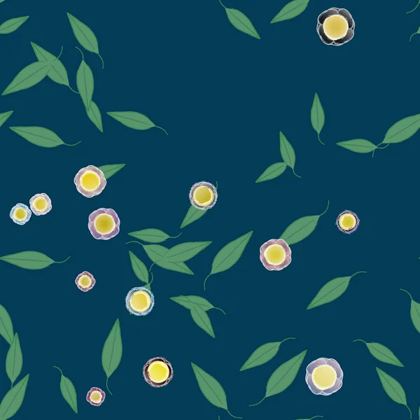 Sommer Blumen Hintergrund Vektor Illustration — Stockvektor