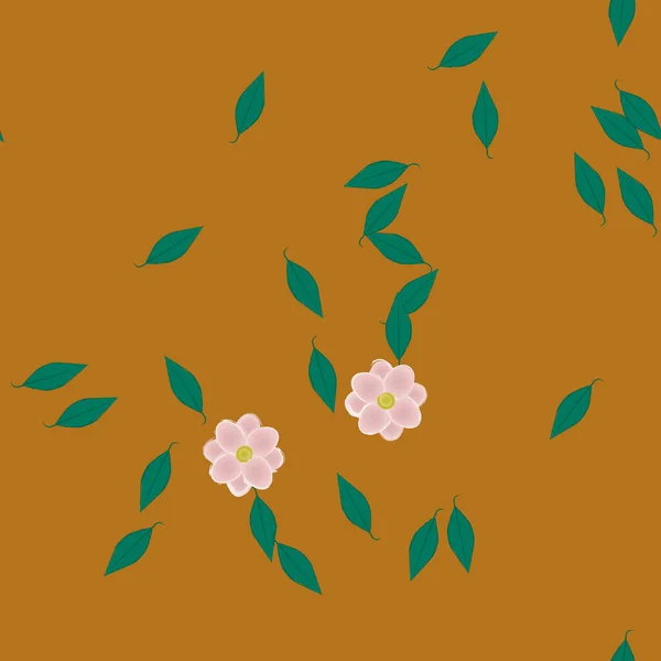 Fundo Floral Colorido Flores Ilustração Vetorial — Vetor de Stock